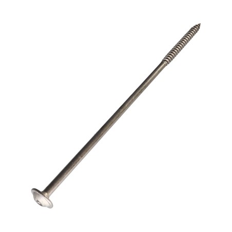 1 x Carpenter Screw Disc Head Stainless Steel A2 8X240 Thread Length: 80 T40 Head Diameter: 20
