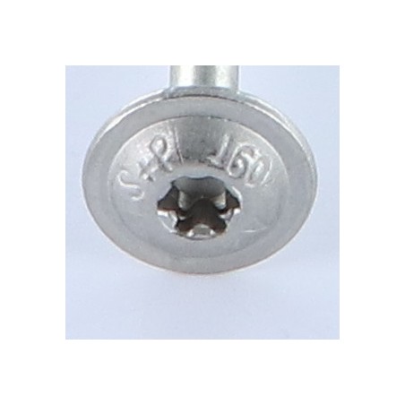 1 x Carpenter Screw Disc Head Stainless Steel A2 8X170 Thread Length: 80 T40 Head Diameter: 20
