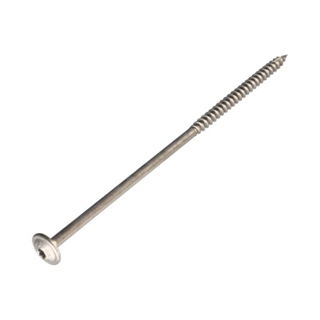 1 x Carpenter Screw Disc Head Stainless Steel A2 4.5X45 Thread Length: 30 T20 Head Diameter: 13