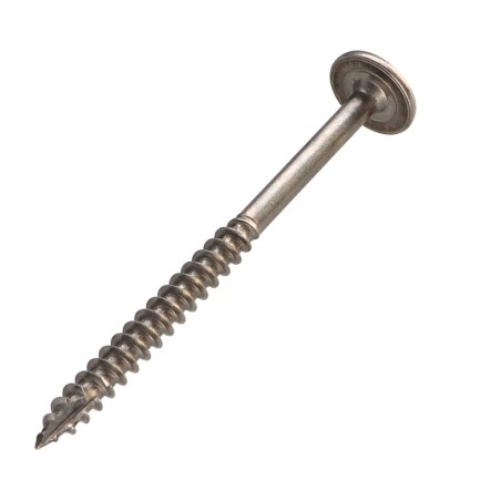 1 x Carpenter Screw Disc Head Stainless Steel A2 4X65 Thread Length: 36 T20 Head Diameter: 12