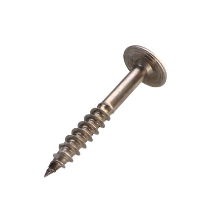 1 x Carpenter Screw Disc Head Stainless Steel A2 8X60 Thread Length: 50 T40 Head Diameter: 20