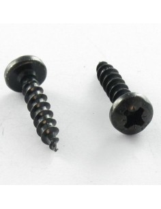 Chipboard Screw Round Head Pozi 3.5X15 Black Zinc Plated