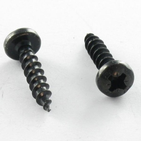 1 x Chipboard Screw Round Head Pozi 3.5X15 Black Zinc Plated