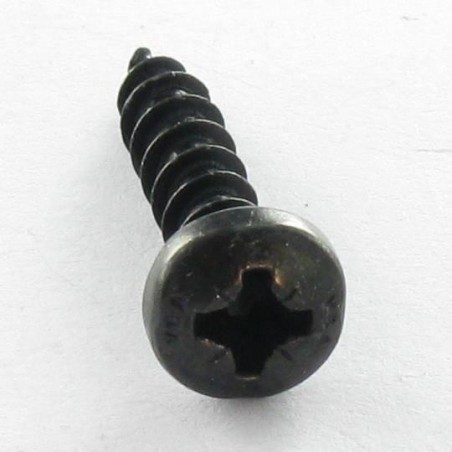 1 x Chipboard Screw Round Head Pozi 3.5X15 Black Zinc Plated