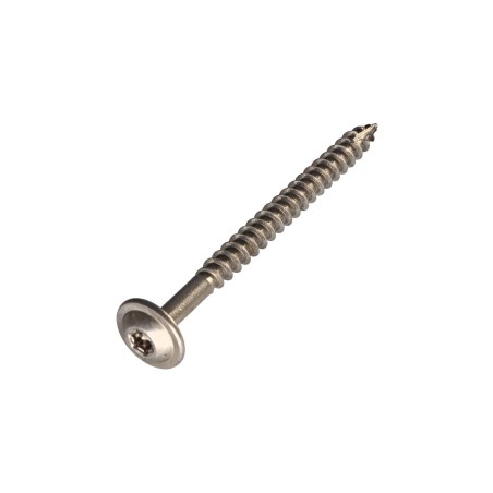 1 x Carpenter Screw Disc Head Stainless Steel A2 8X100 Thread Length: 80 T40 Head Diameter: 20