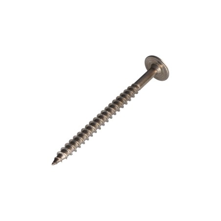 1 x Carpenter Screw Disc Head Stainless Steel A2 8X100 Thread Length: 80 T40 Head Diameter: 20