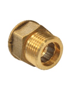 Hexagonal nipple Figure 529 Male/Female 33X42 (1 1/4") Brass