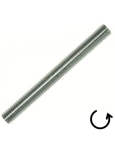 Threaded Rod M20 Length 1 Meter Pitch Left Zinc Plated