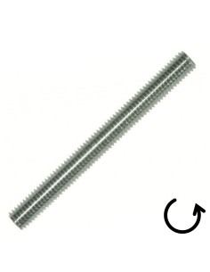 Threaded Rod M12 Length 1 Meter Pitch Left Zinc Plated
