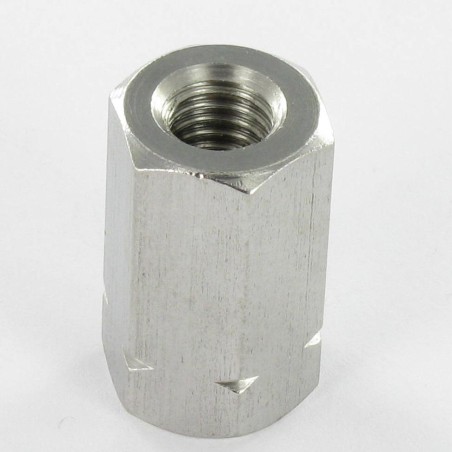 1 x Coupling Nut Hexagonal Stainless Steel A2 M10 Length 30 S17