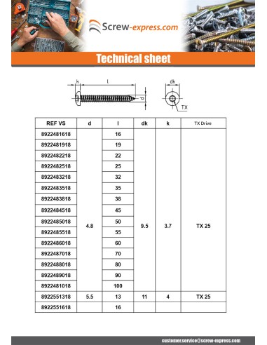 1 x Thread Rolling Screw Cylindrical Button...