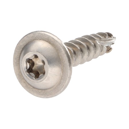 1 x Carpenter Screw Disc Head Stainless Steel A2 8X40 Full Thread T40 Head Diameter: 20