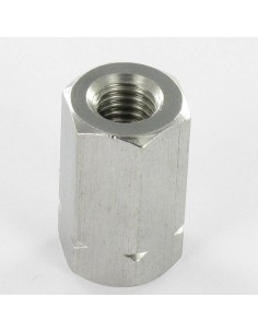 Coupling Nut Hexagonal Stainless Steel A2 M16 Length 48 S24 2