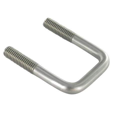 1 x U-Bolt Straight or flat bottom 105X82X105 M12/30/30 Stainless Steel A4