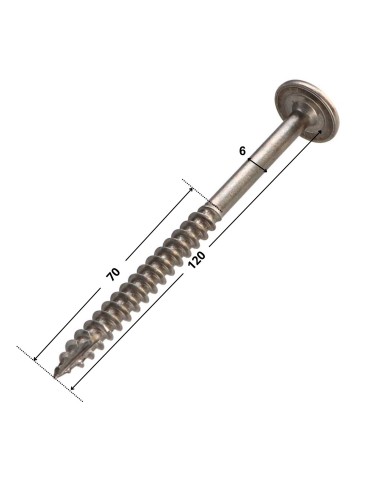 1 x Carpenter Screw Disc Head Stainless Steel...