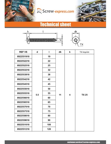 1 x Thread Rolling Screw Cylindrical Button...