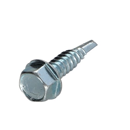 1 x Self Drilling Hexagonal Head Smooth 6.3X25 Zinc Plated