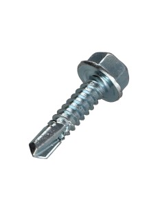Self Drilling Hexagonal Head Smooth 6.3X25 Zinc Plated 2
