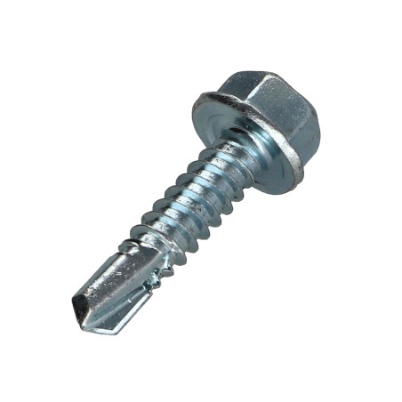 1 x Self Drilling Hexagonal Head Smooth 6.3X25 Zinc Plated