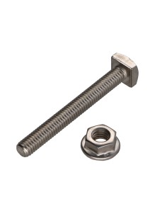 Box of 50 T.CAR 6X50 +50 Nut With Serration M6 Stainless... 2