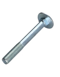 Carriage Bolt M7X60 Pitch 100 Partial Thread Zinc Plated 2