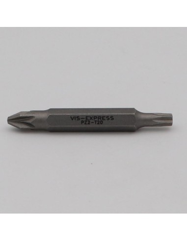1 x Bit Double Pozi PZ2 + T20 Length 50