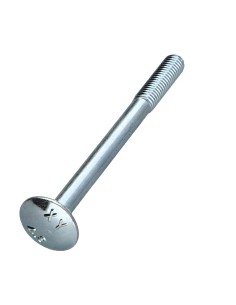 Carriage Bolt M5X60 Partial Thread Zinc Plated