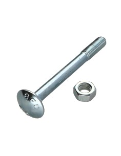 Carriage Bolt M8X80 Thread Length: 22 Partial Thread Zinc...