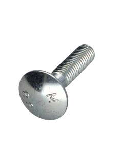 Carriage Bolt M8X35 Partial Thread Class 8.8 Zinc Plated