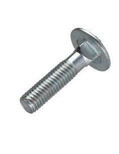 Carriage Bolt M8X35 Partial Thread Class 8.8 Zinc Plated 2