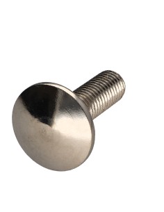 Carriage Bolt M12X40 Partial Thread Nickel Plated