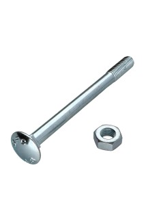 Carriage Bolt M10X120 Partial Thread Class 4.8 Zinc Plated