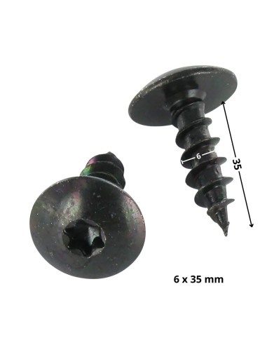 1 x Screw Truss 6X35 Partial Thread T30 Black...