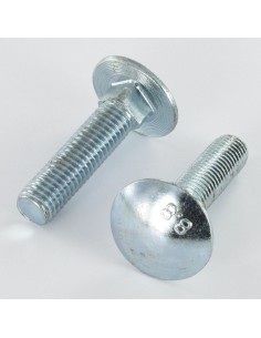 Carriage Bolt M12X50 Full Thread Class 8.8 Zinc Plated