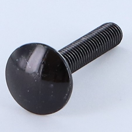1 x Carriage Bolt M5X35 Full Thread Black Zinc Plated