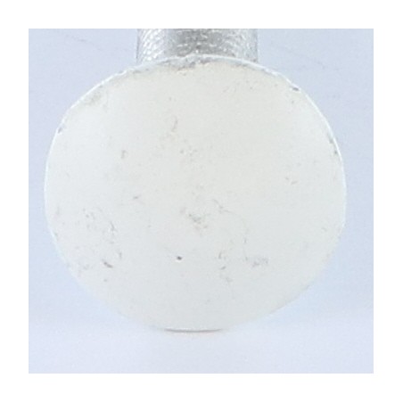 1 x Carriage Bolt M7X40 Pitch 100 Full Thread Aluminium Ral9016/Traffic Signalisation 80%B