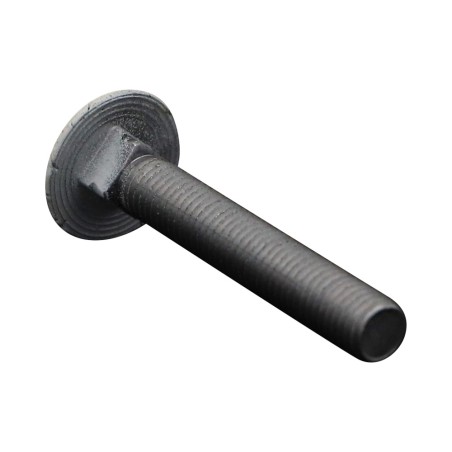 1 x Carriage Bolt M7X45 Pitch 100 Aluminium Full Thread Ral9010/Pure White 30%B