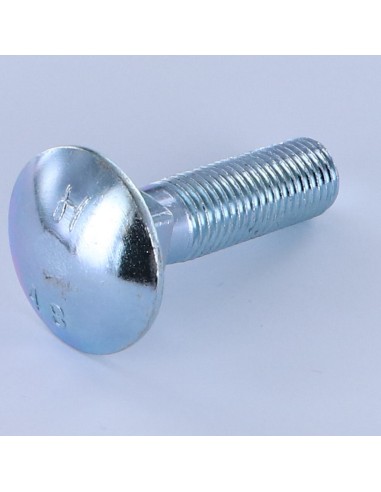 1 x Carriage Bolt M16X60 Full Thread Zinc Plated