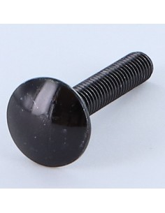 Carriage Bolt M6X50 Full Thread Black Zinc Plated