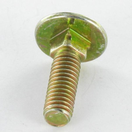 1 x Carriage Bolt M8X140 Full Thread Yellow Zinc