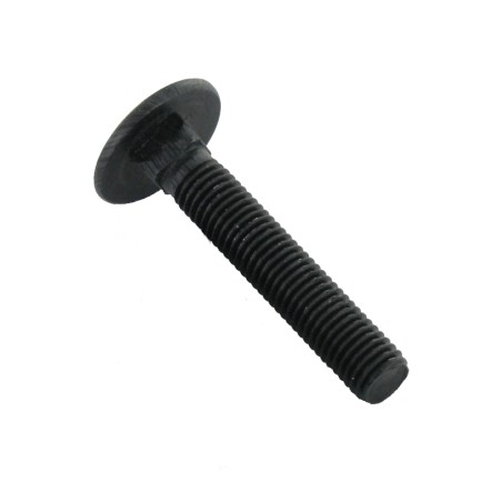 1 x Carriage Bolt M8X140 Full Thread Black Zinc Plated