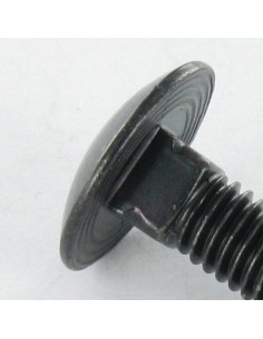 Carriage Bolt M8X140 Full Thread Black Zinc Plated 2