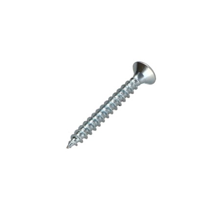 1 x Chipboard Screw Countersunk Head Pozi PZ2 4X30 Full Thread Zinc Plated