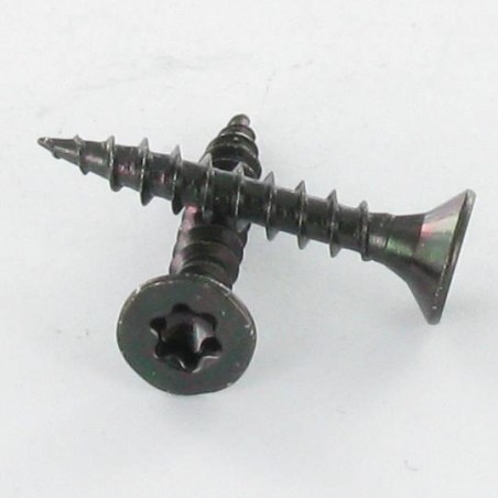 1 x Chipboard Screw Countersunk Head T20 4X40 Black Zinc Plated