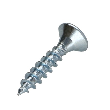 1 x Chipboard Screw Countersunk Head Pozi PZ2 3.5X15 Full Thread Zinc Plated