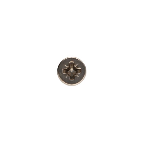 1 x Chipboard Screw Countersunk Head Pozi PZ2 4X16 Full Thread Plain Chromed
