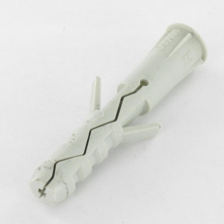 1 x Plug Nylon With Collar 8X40 Grey