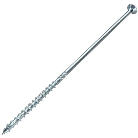 1 x Framing screws TEKOR Countersunk Head With Serration T30 6X300 Thread Length: 100 cut Type 17 Drilling Point Zinc