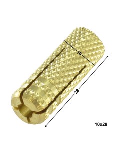 Plug Brass 10X28 M8 2