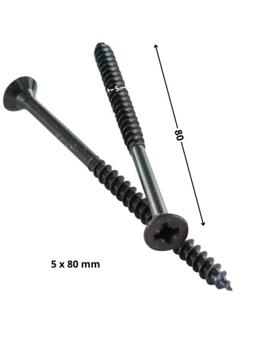 1 x Chipboard Screw Countersunk Head Pozi PZ2...